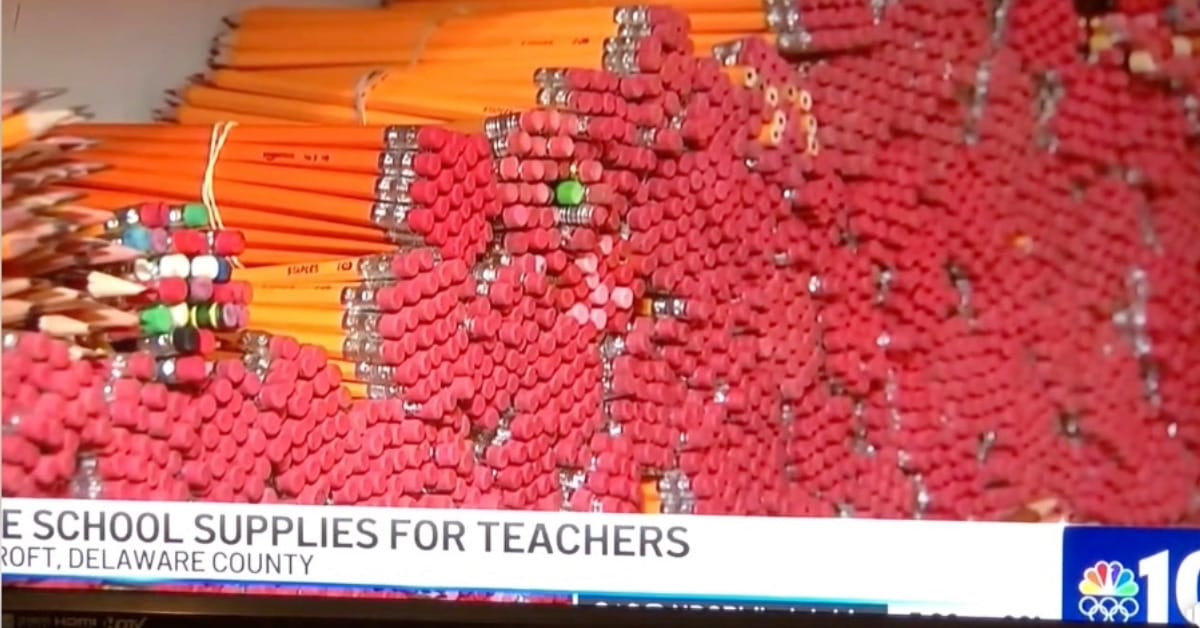 Teachers' Teammates Collects School Supplies For Teachers in Delaware County