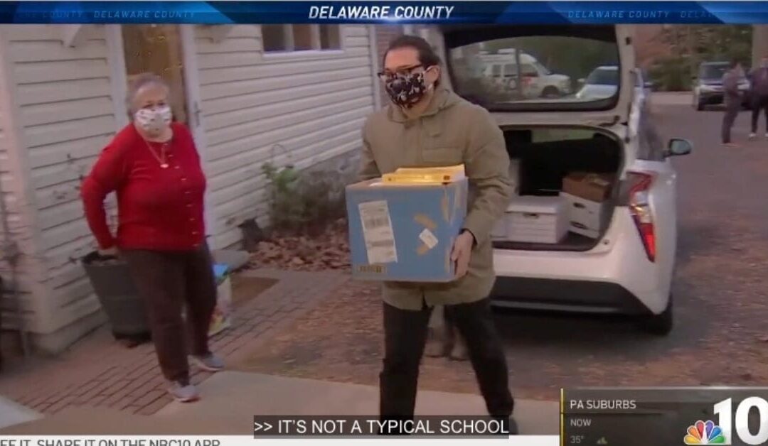 Teacher's Teammates' Gathers Supplies for Students Learning at Home