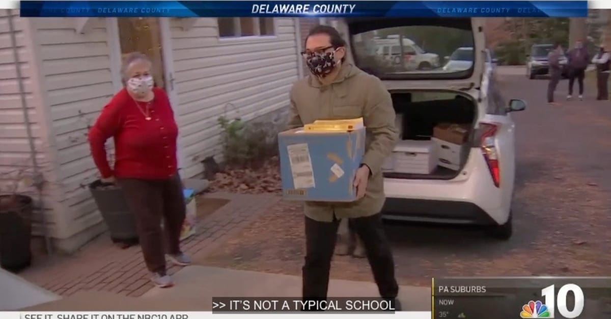 Teacher's Teammates' Gathers Supplies for Students Learning at Home